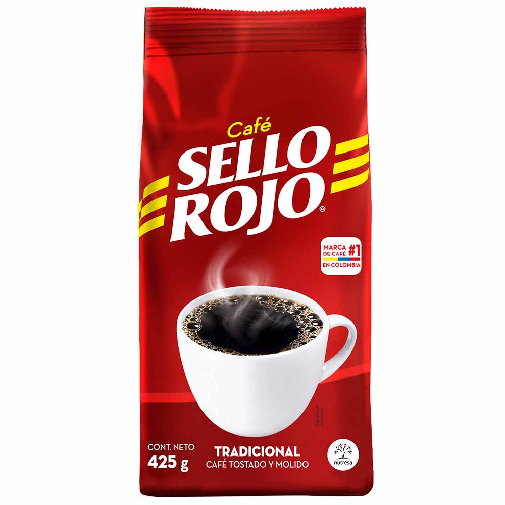 Café Molido SELLO ROJO Tradición Bolsa 425g
