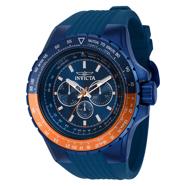 Reloj Para Hombre INVICTA 39300 Acuático Analógico Color Azul