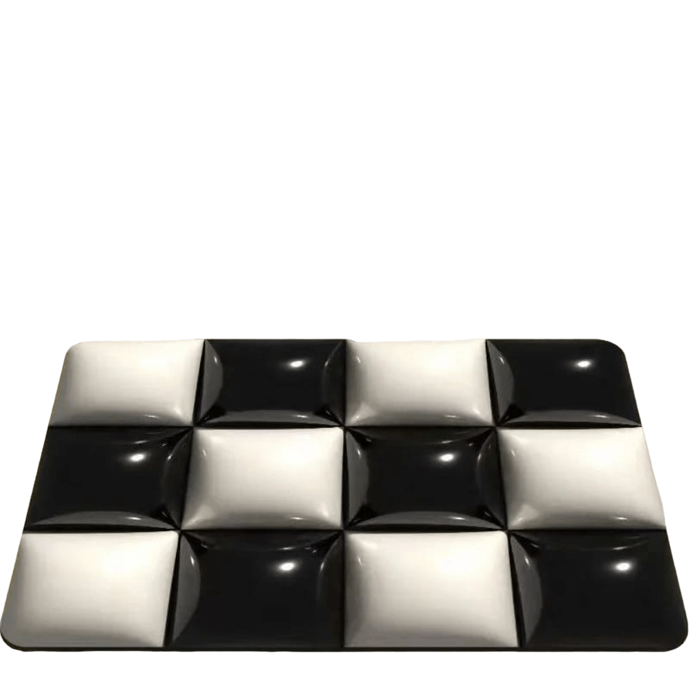 Alfombra Antideslizante De Baño Tapete Absorbente Diseño 3D Domino    505DN03