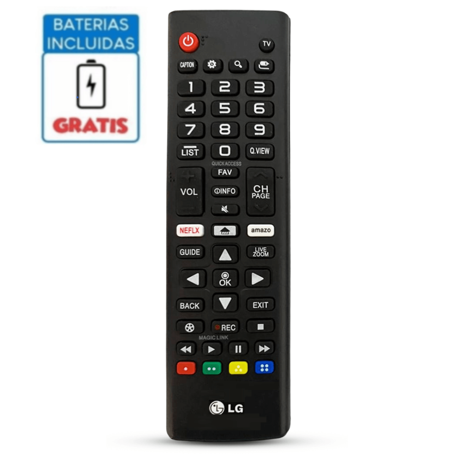 Control Remoto LG Led Smart tv 4k + Pilas
