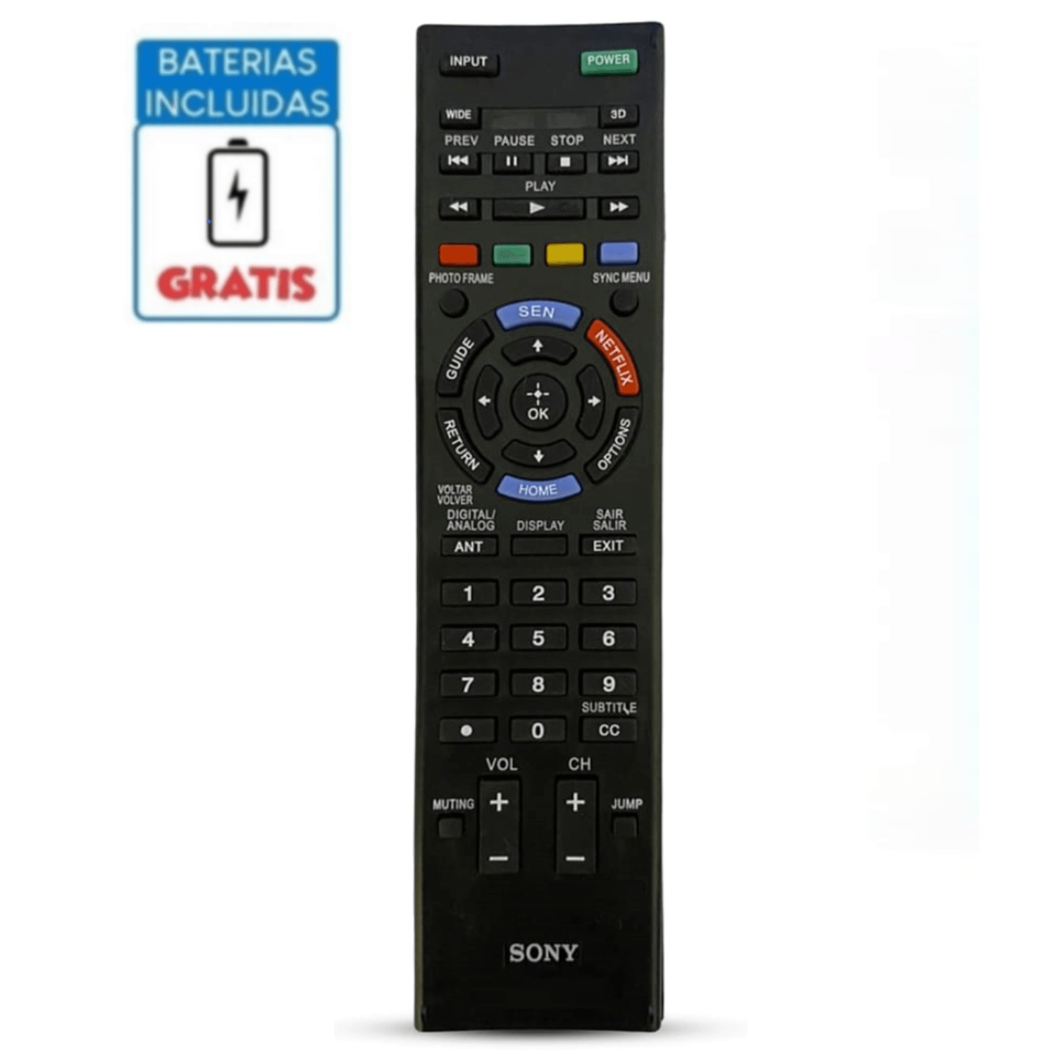 Control Remoto Sony para Smart Tv Bravia 3D