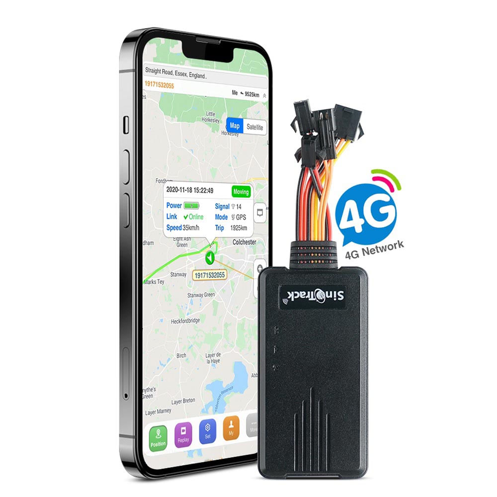 GPS Vehicular Sinotrack 906L 4G Rastreador con microfono SOS apagado motor APP y Plataforma gratuita