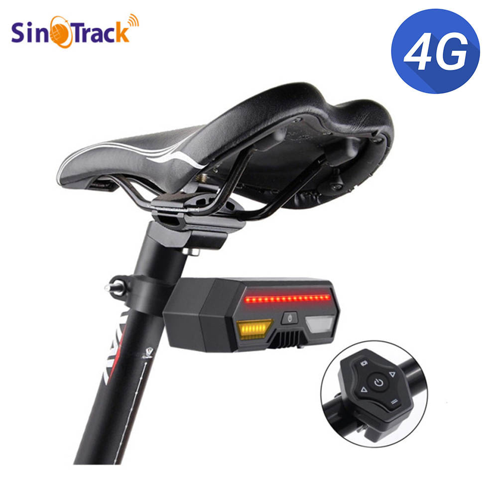 Rastreador GPS 4G Sinotrack ST908 luz trasera Control inalámbrico resistente al agua, para bicicleta