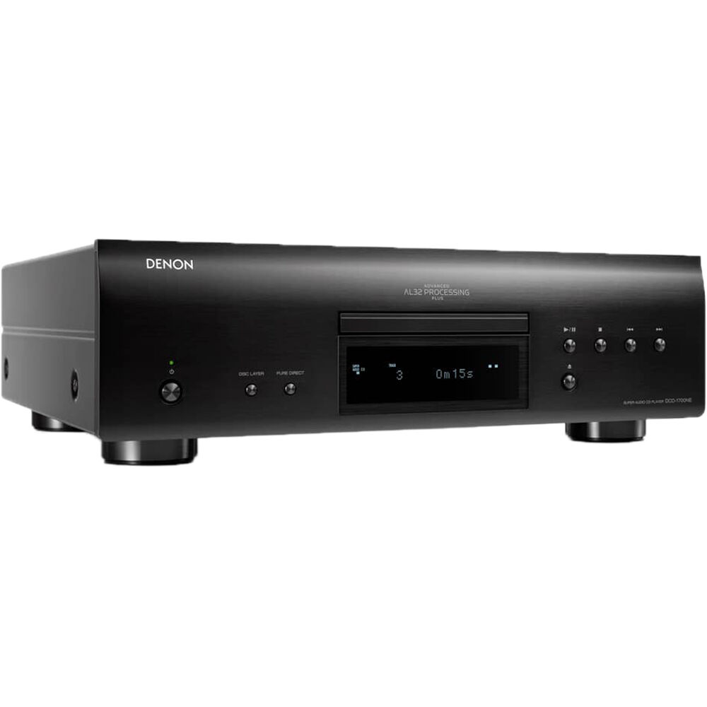 Reproductor de Cd Super Audio Denon Dcd 1700Ne con Procesamiento Al32 Plus Negro