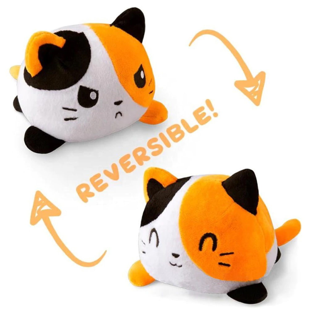Peluche Pulpos Reversibles Peluche de Gato 20 cm Multicolor