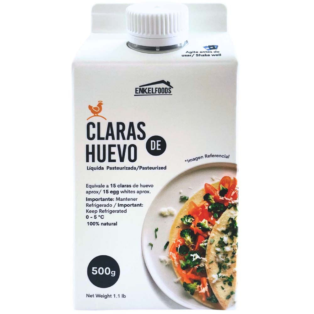 Claras de Huevo ENKEL FOODS Tetrapack 500g