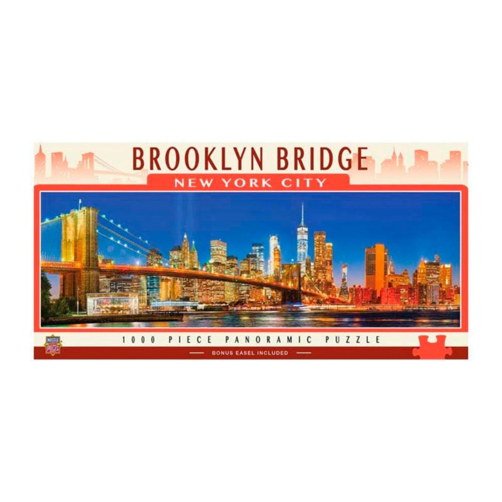 Rompecabezas 3D Brooklyn Bridge, Nyc 1000 Piezas Pano