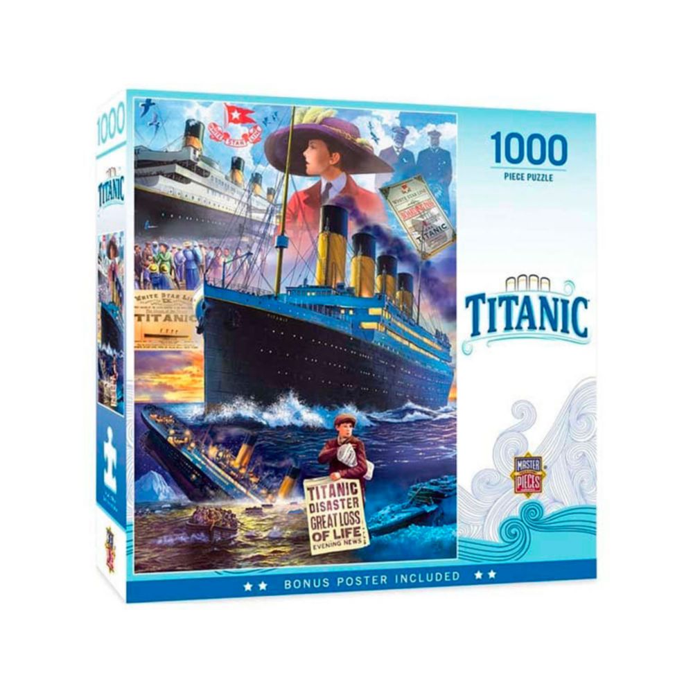 Rompecabezas 3D Titanic Collage 1000 Piezas Puzzle