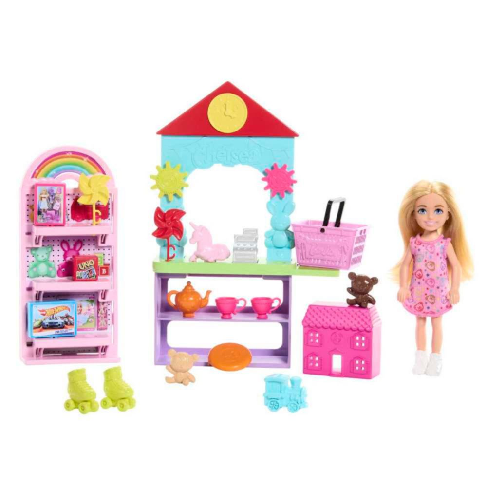Muñeca Barbie Chelsea Set De Juego Tienda De Juguetes