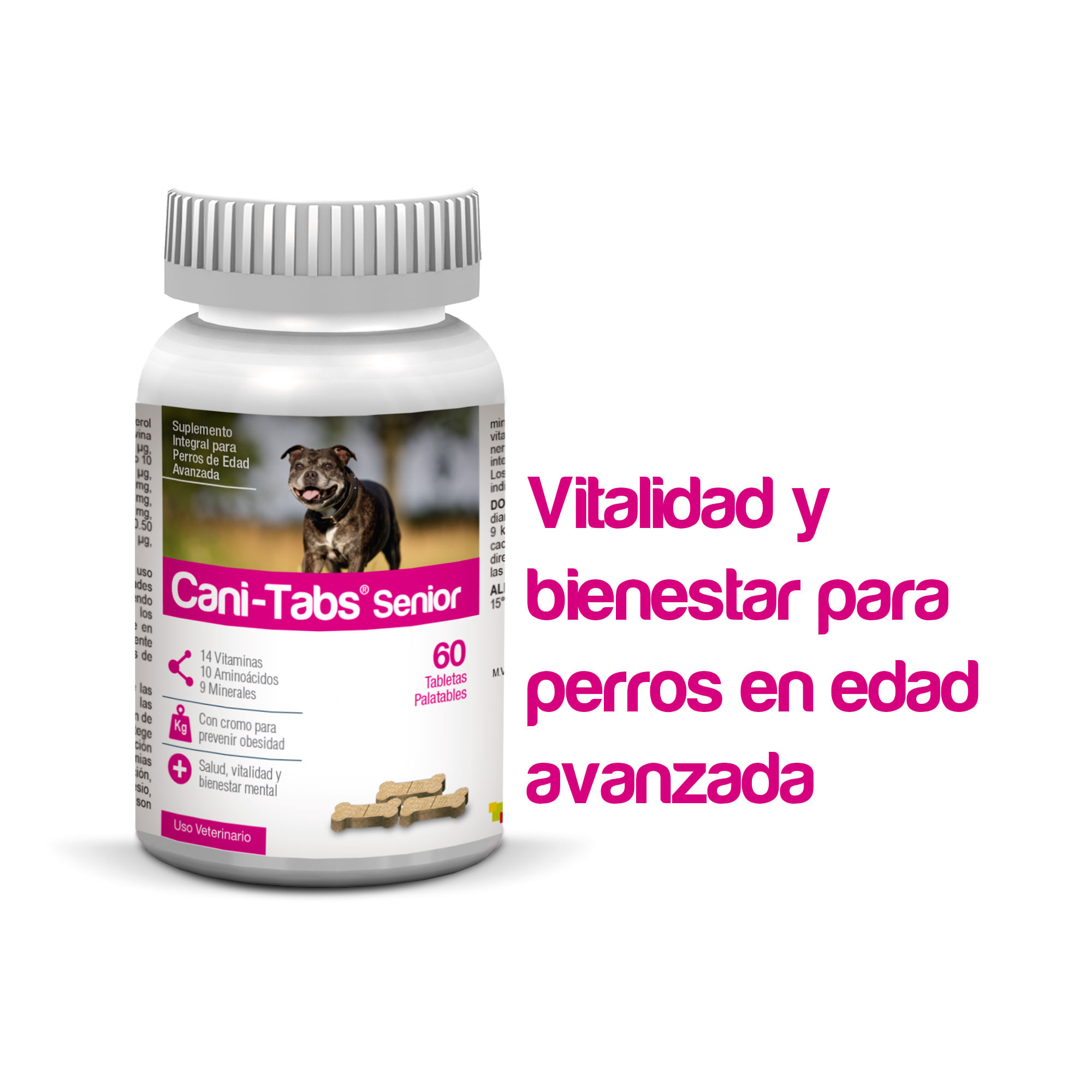 Vitamina Suplemento para Perros Cani-Tabs Daily Multi Senior X 60 Tab