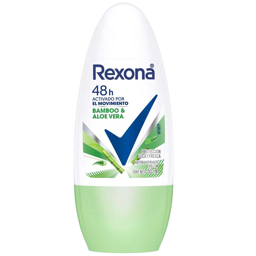 Desodorante para mujer en Roll On REXONA Women Bamboo Frasco 50ml