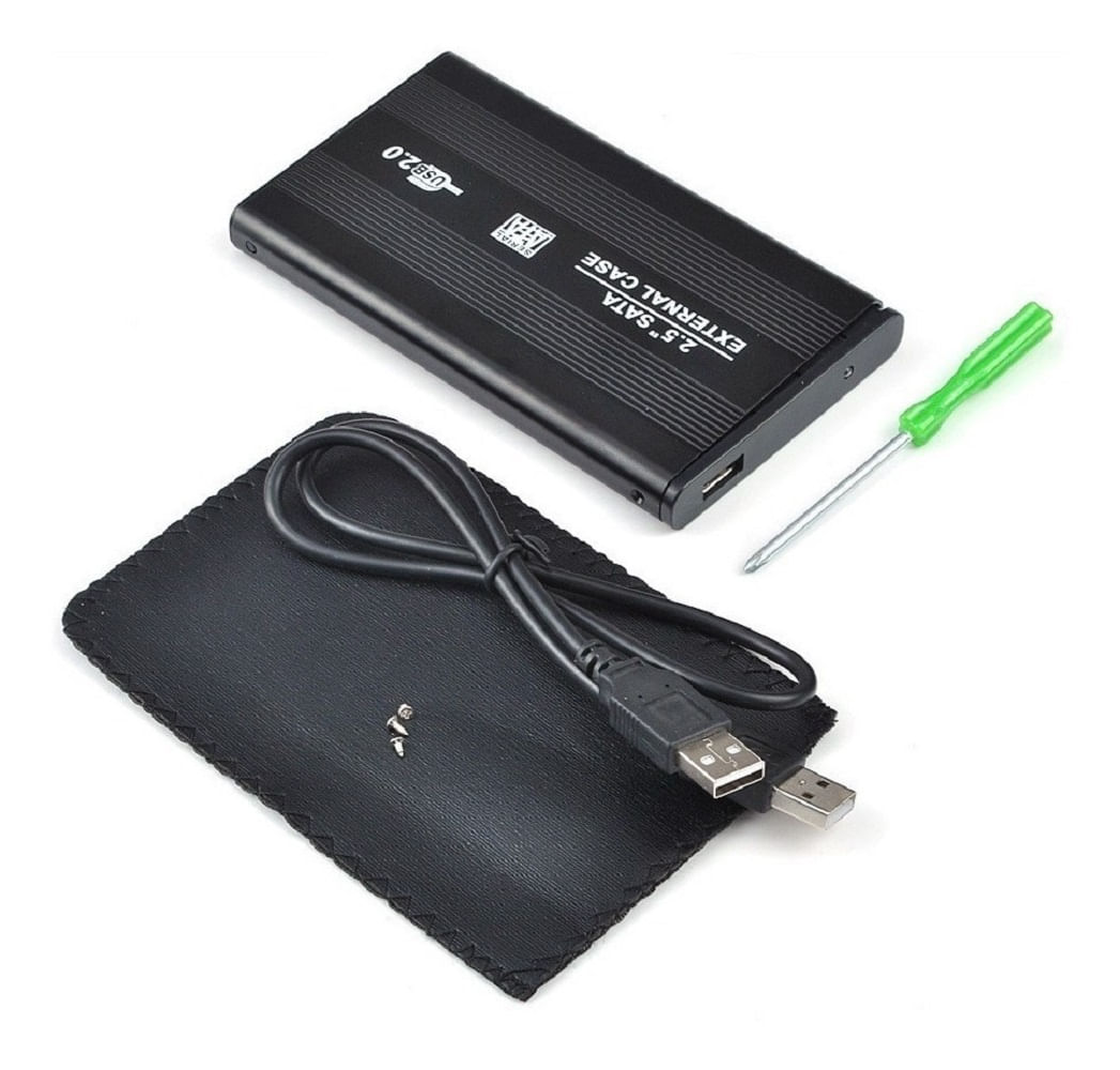 Case Disco Duro Externo Sata 2.5 Pulgadas USB 2.0 para Laptop