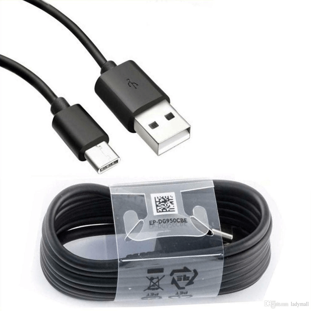 Cable USB tipo C Samsung Galaxy S10/S10Plus/S10e Negro
