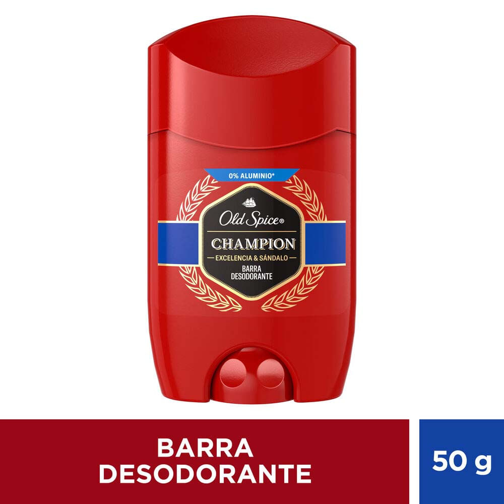 Desodorante para hombre en Barra OLD SPICE Champion Frasco 50g