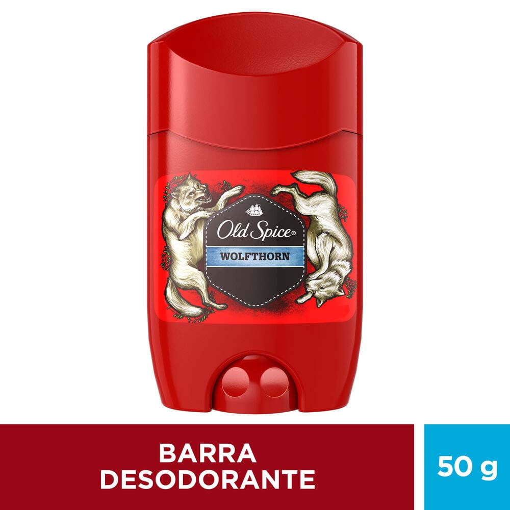 Desodorante para hombre en Barra OLD SPICE Wolfthorn Frasco 50g