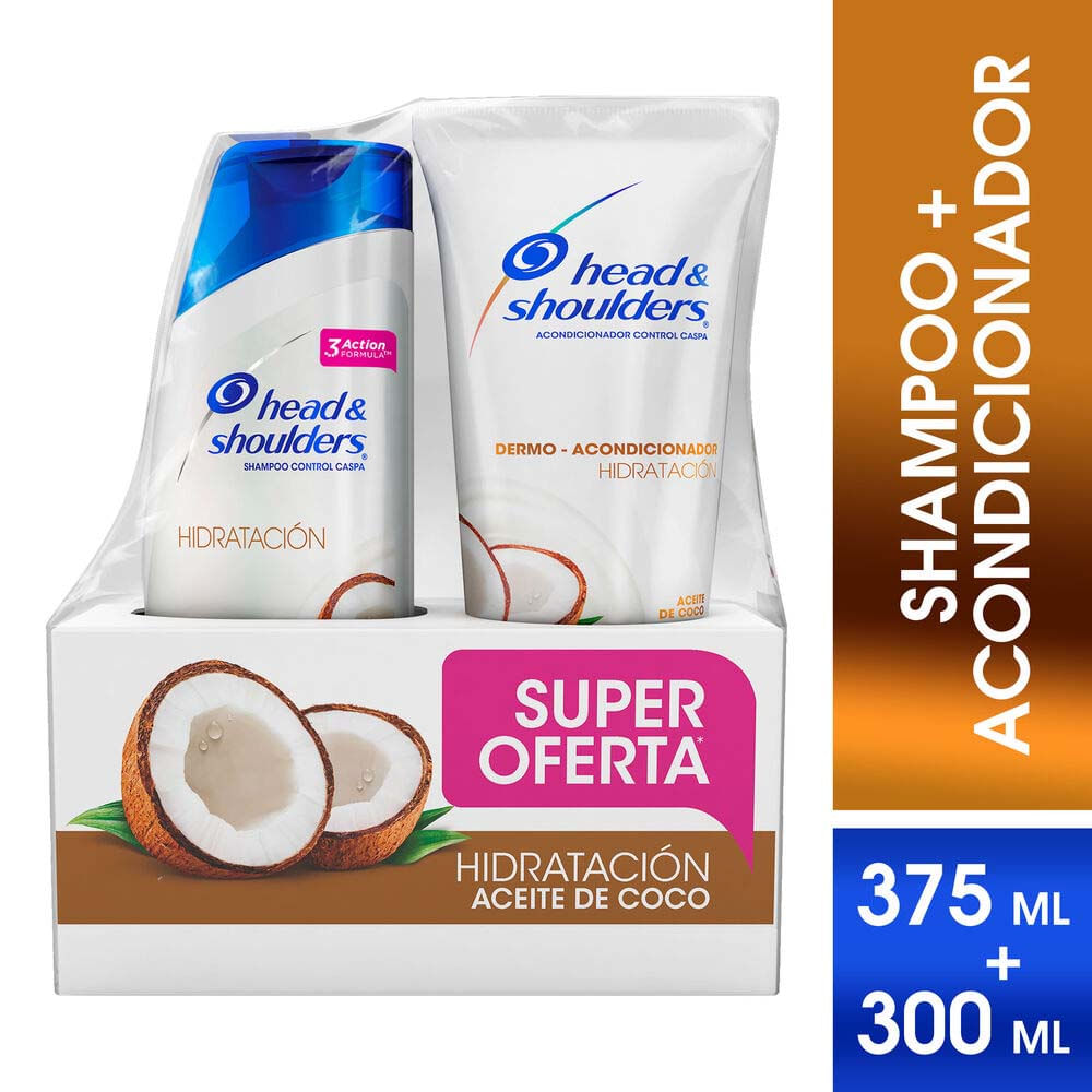 Pack HEAD & SHOULDERS Aceite de Coco: Shampoo 375ml + Acondicionador 300ml