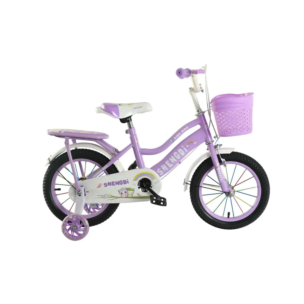 Bicicleta Para Niña Infantil Kids Aro12 Lila
