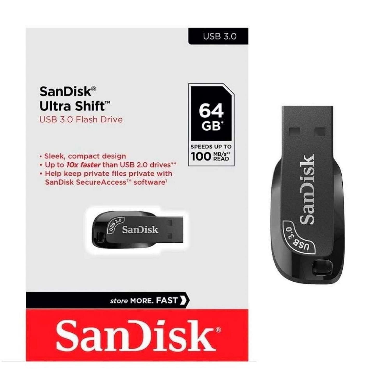 Sandisk ultra shift unidad flash usb 64 gb