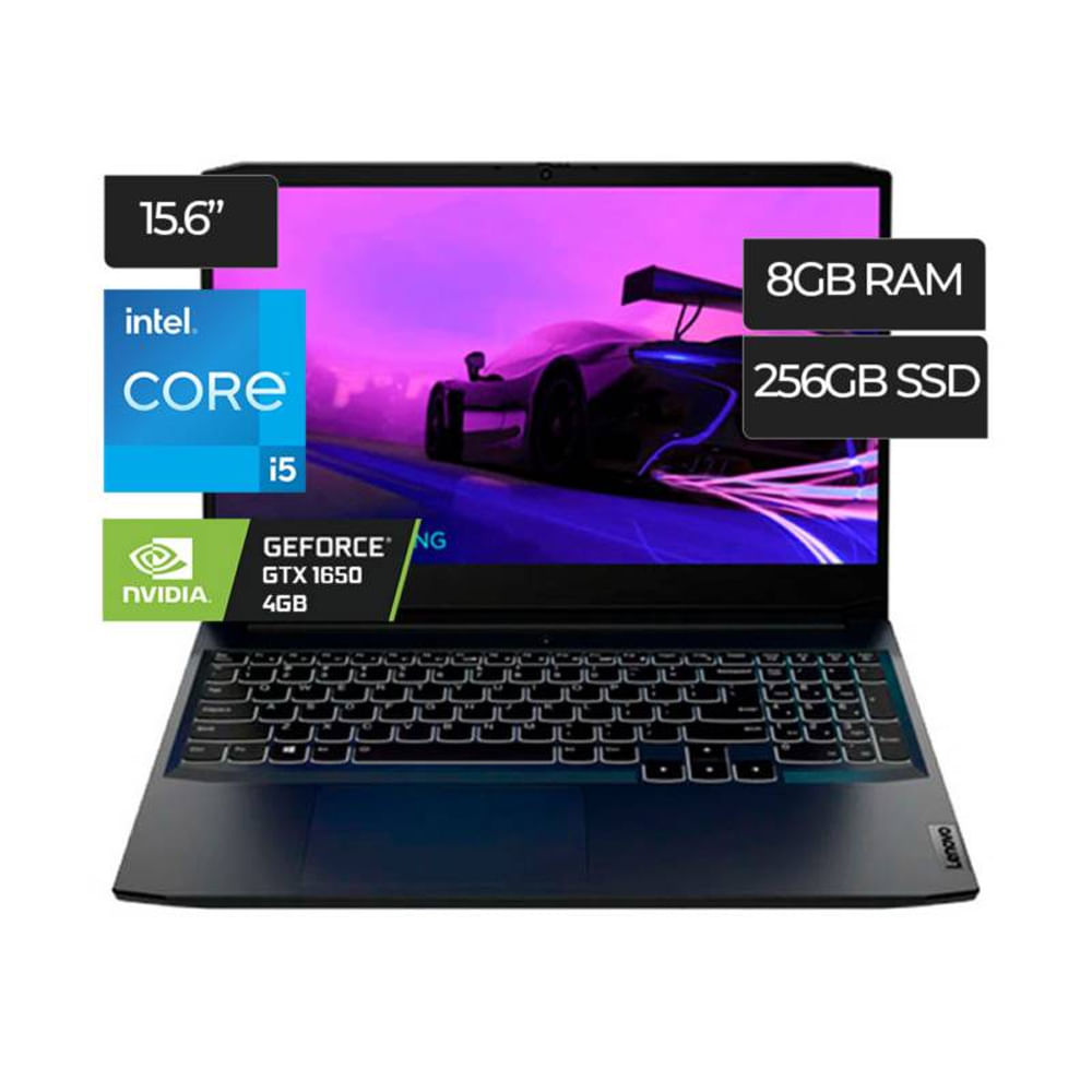 Laptop Lenovo Ideapad Gaming 3 15IHU6 15.6" Intel Core I5-11320H 8GB RAM 256GB SSD