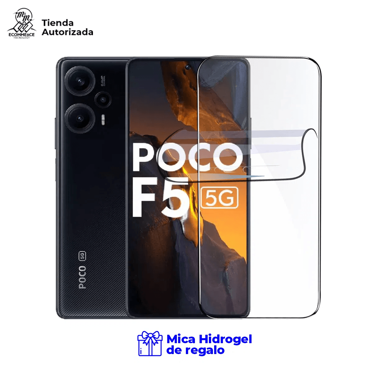 Xiaomi Poco F5 12Gb Ram 256Gb con Mica Hidrogel Negro