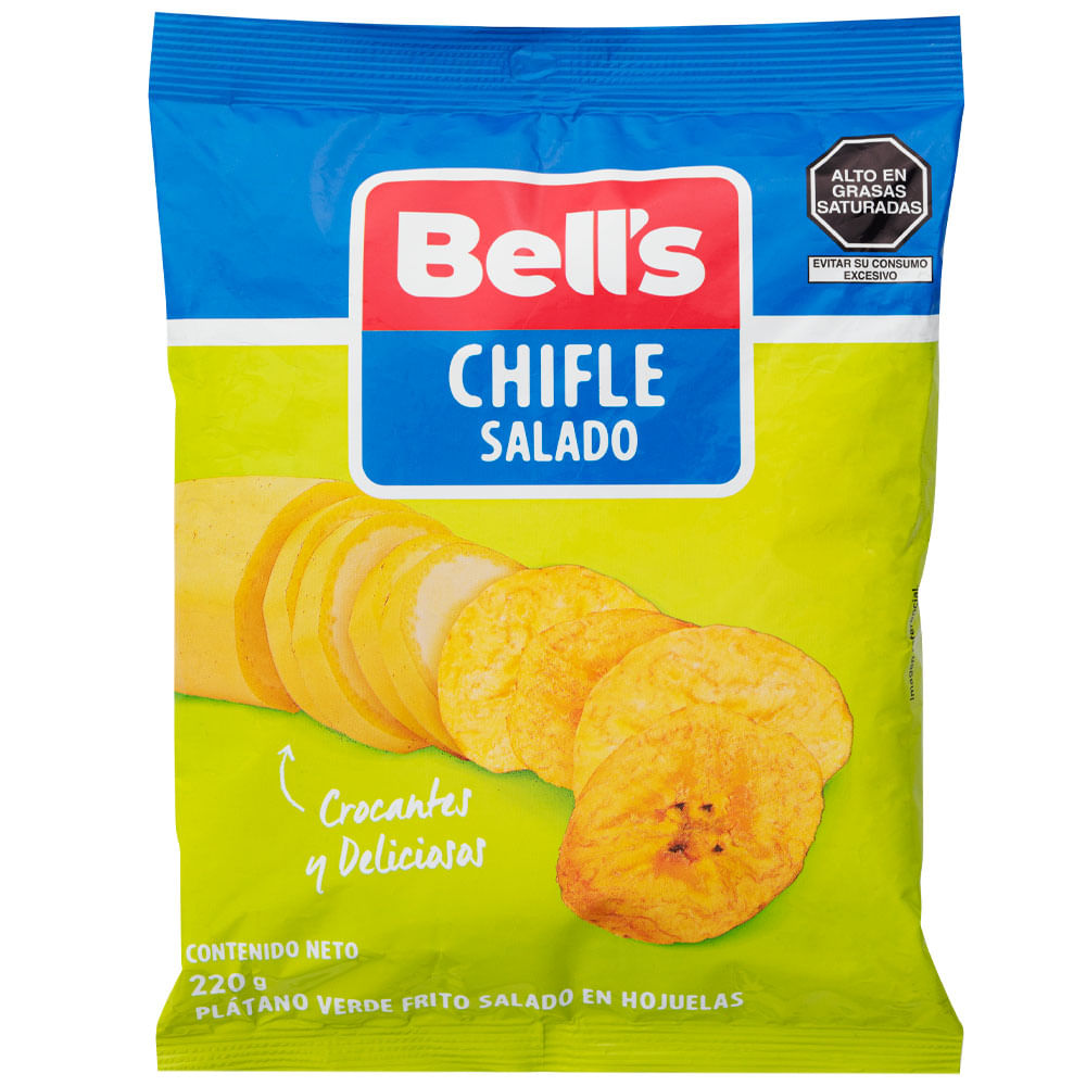 Piqueo BELL'S Chifles salados Bolsa 220Gr