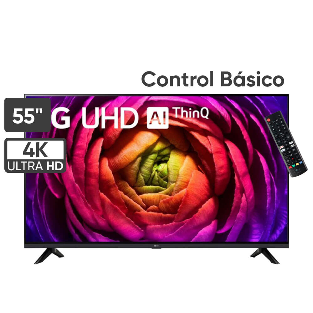 Televisor LG LED 55" UHD 4K ThinQ AI 55UR7300 (Modelo 2023)