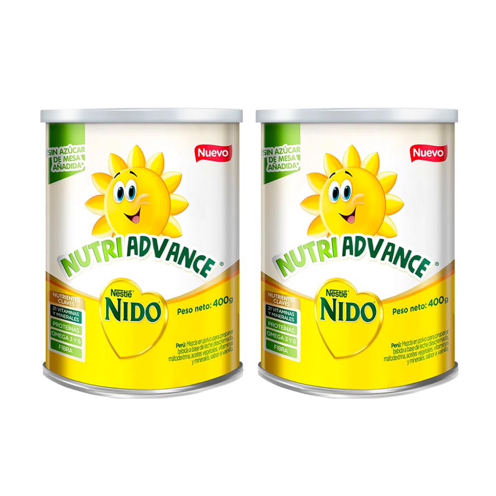 Pack Complemento Nutricional NIDO Lata 400g x 2un