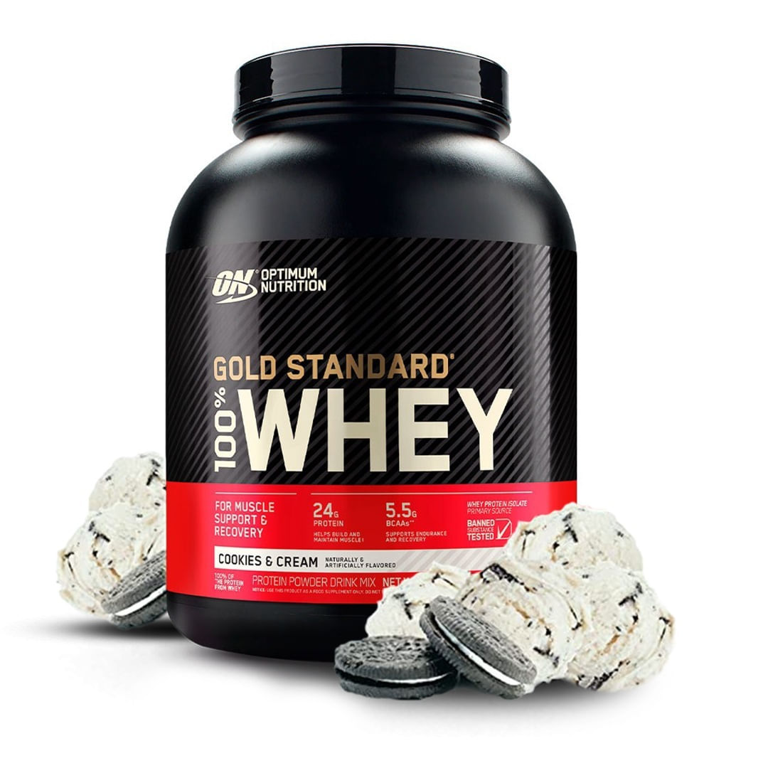 Proteina Gold Standard Whey Optimum Nutrition 5 LB Cookies and Cream