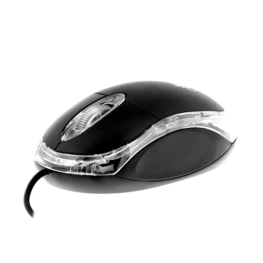 Mouse alámbrico 3d Negro