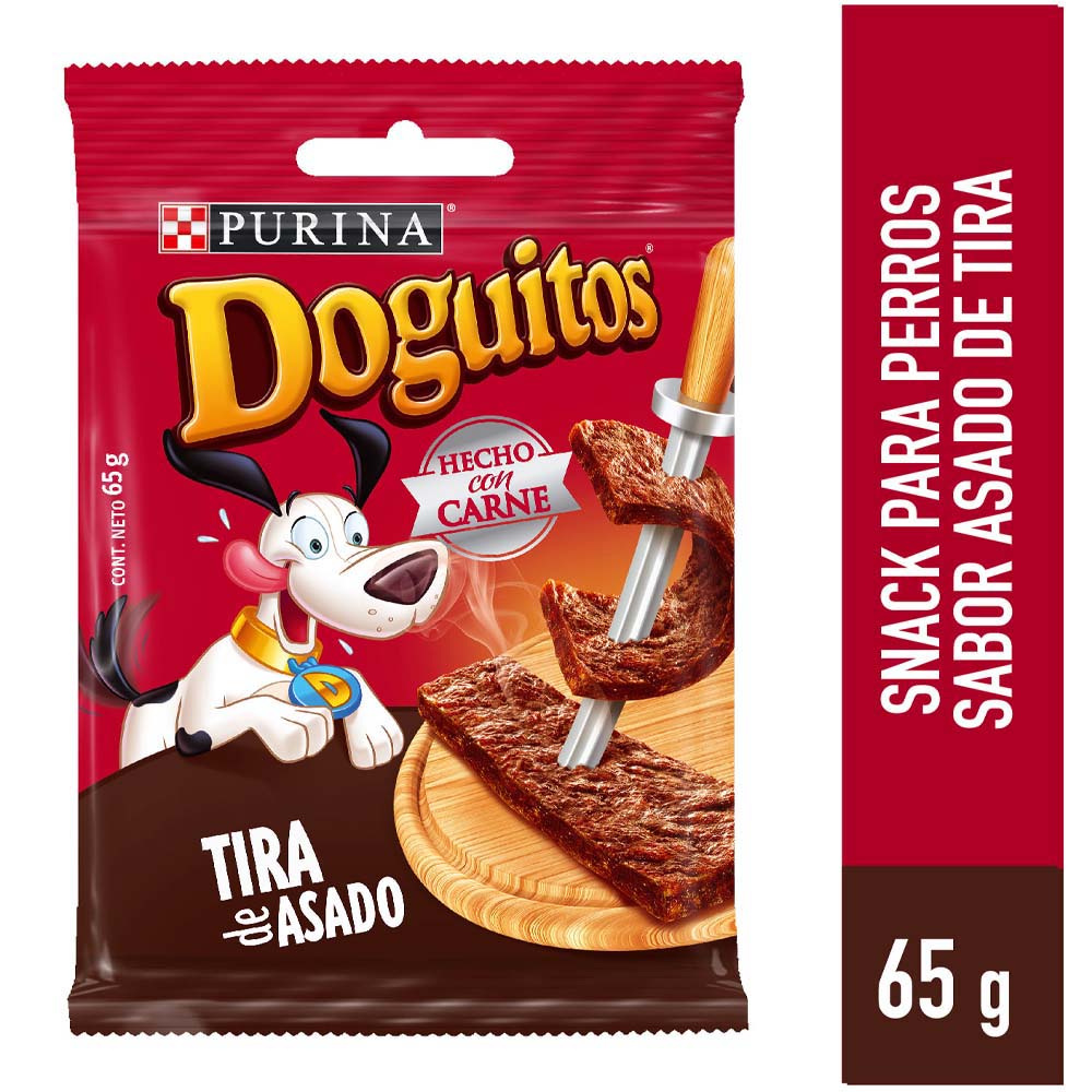 Snack para Perro DOGUITOS Sabor Tira de Asado de 65gr