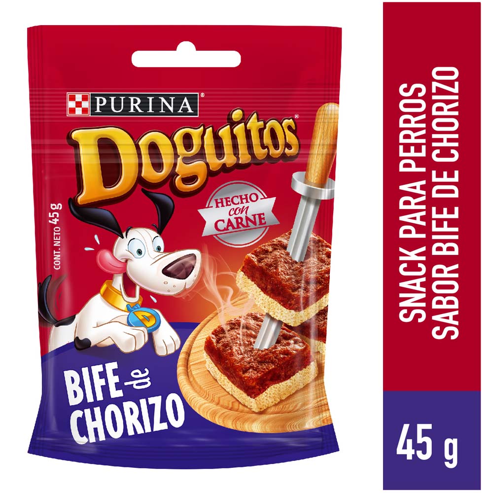 Comida para perros DOGUITOS Galletas las brasas bife de chorizo Bolsa 45Gr