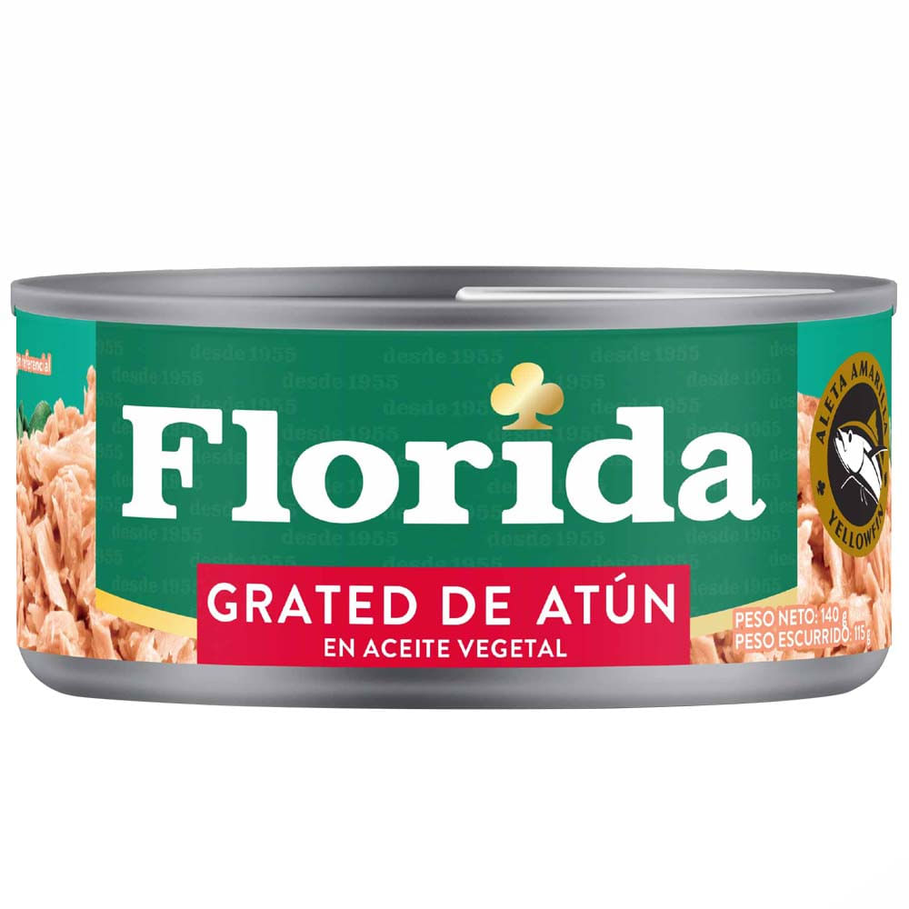 Grated de Atún en Aceite Vegetal FLORIDA Lata 140g