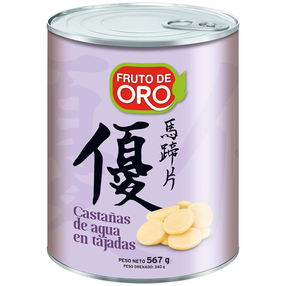 Castaña de Agua FRUTO DE ORO Lata 567g