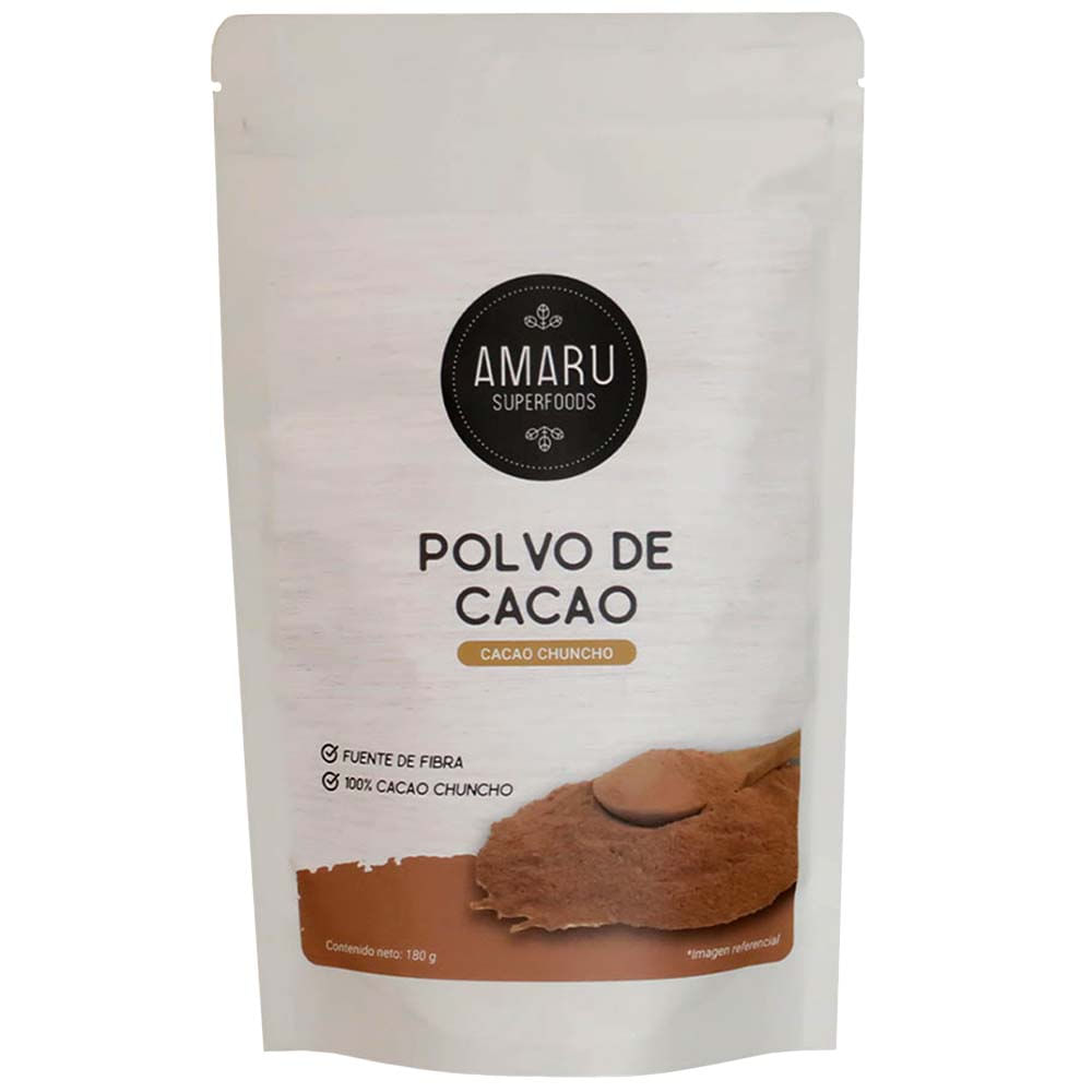 Cacao en Polvo AMARU Superfoods Bolsa 180g