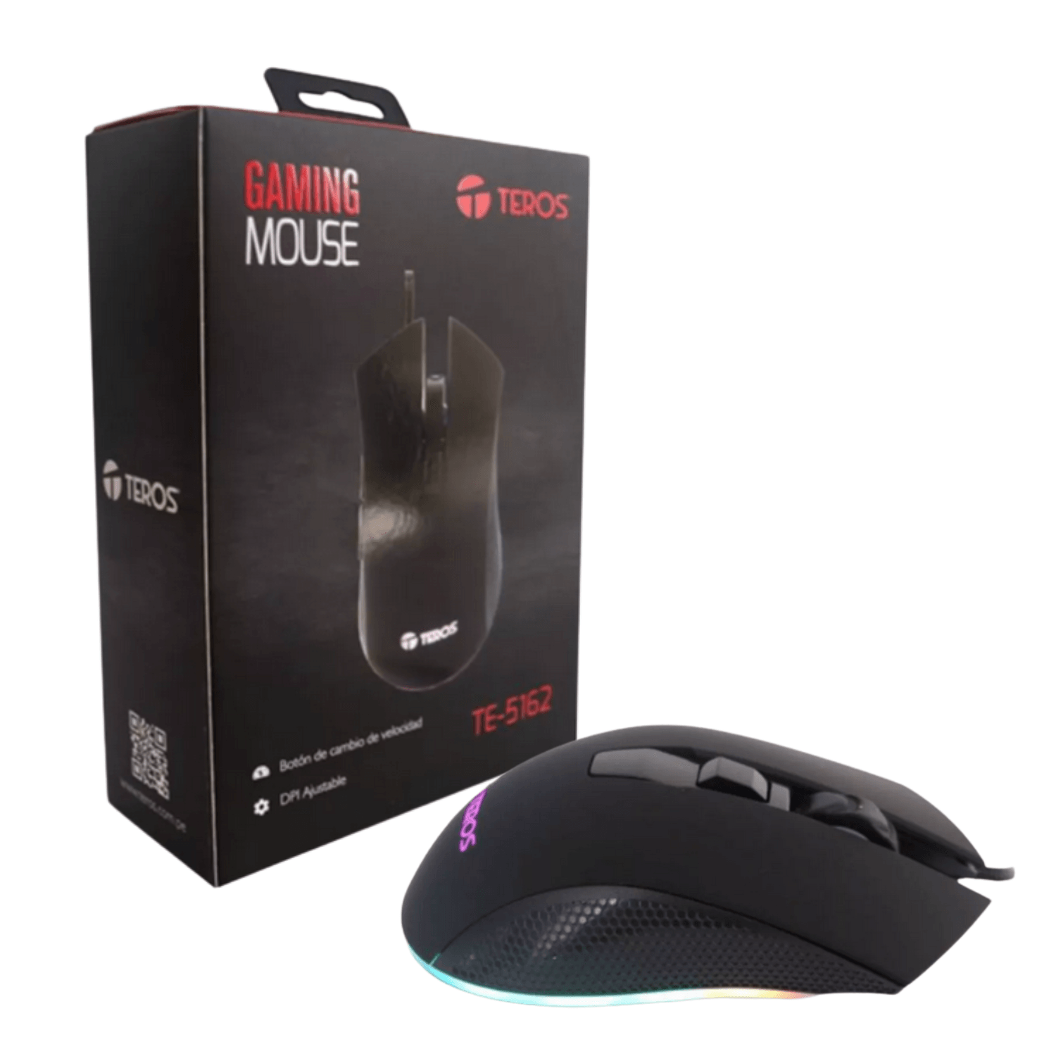 Mouse Gaming Teros Te-5162n, 6400dpi, Rgb, Usb, 6 Botones