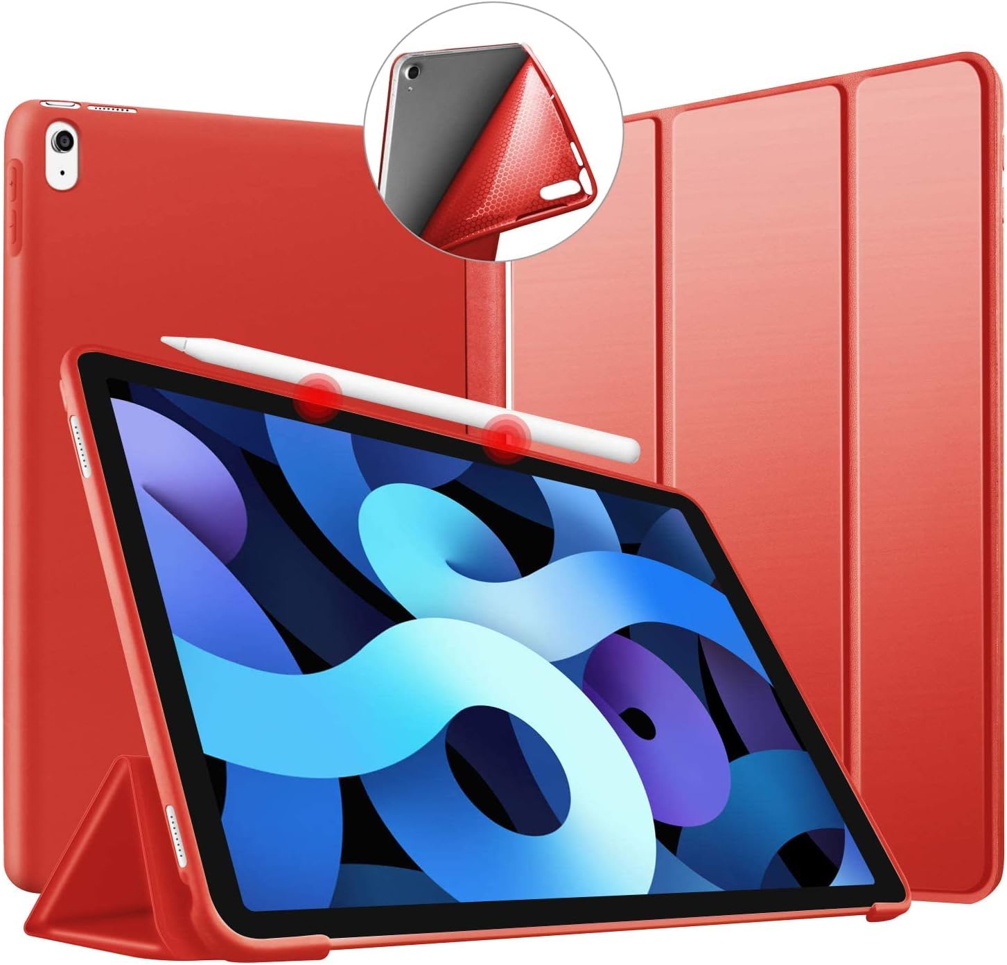 Funda Case Smart Cover Para iPad 10ma Gen 10.9 (2022) - ROJO
