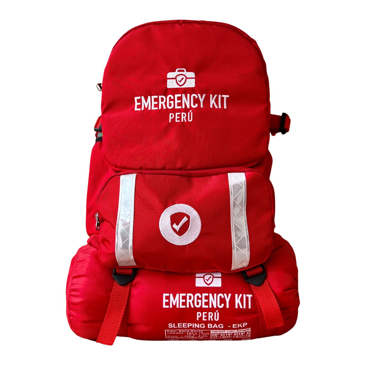 Mochila de Emergencia sin Contenidos Emergency Kit Grande con Sleeping Bag