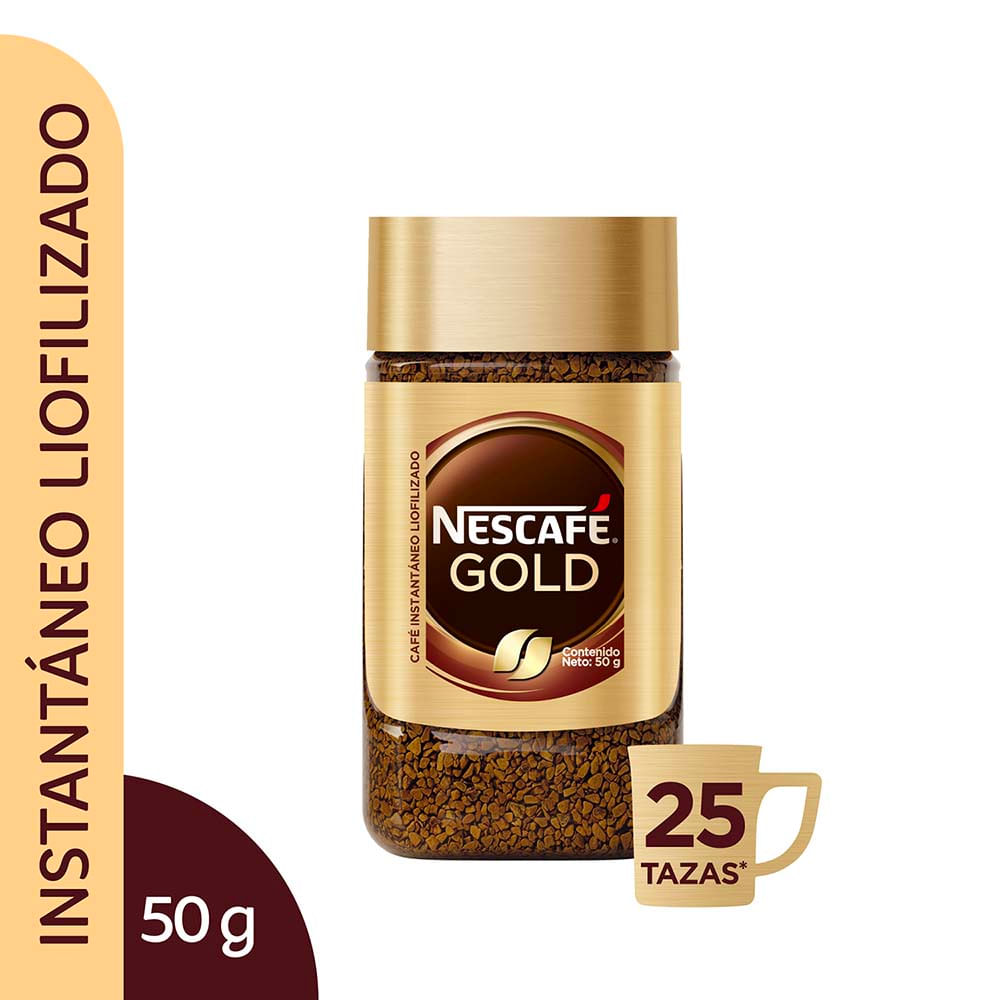 Café Instantáneo NESCAFÉ Gold Frasco 50g