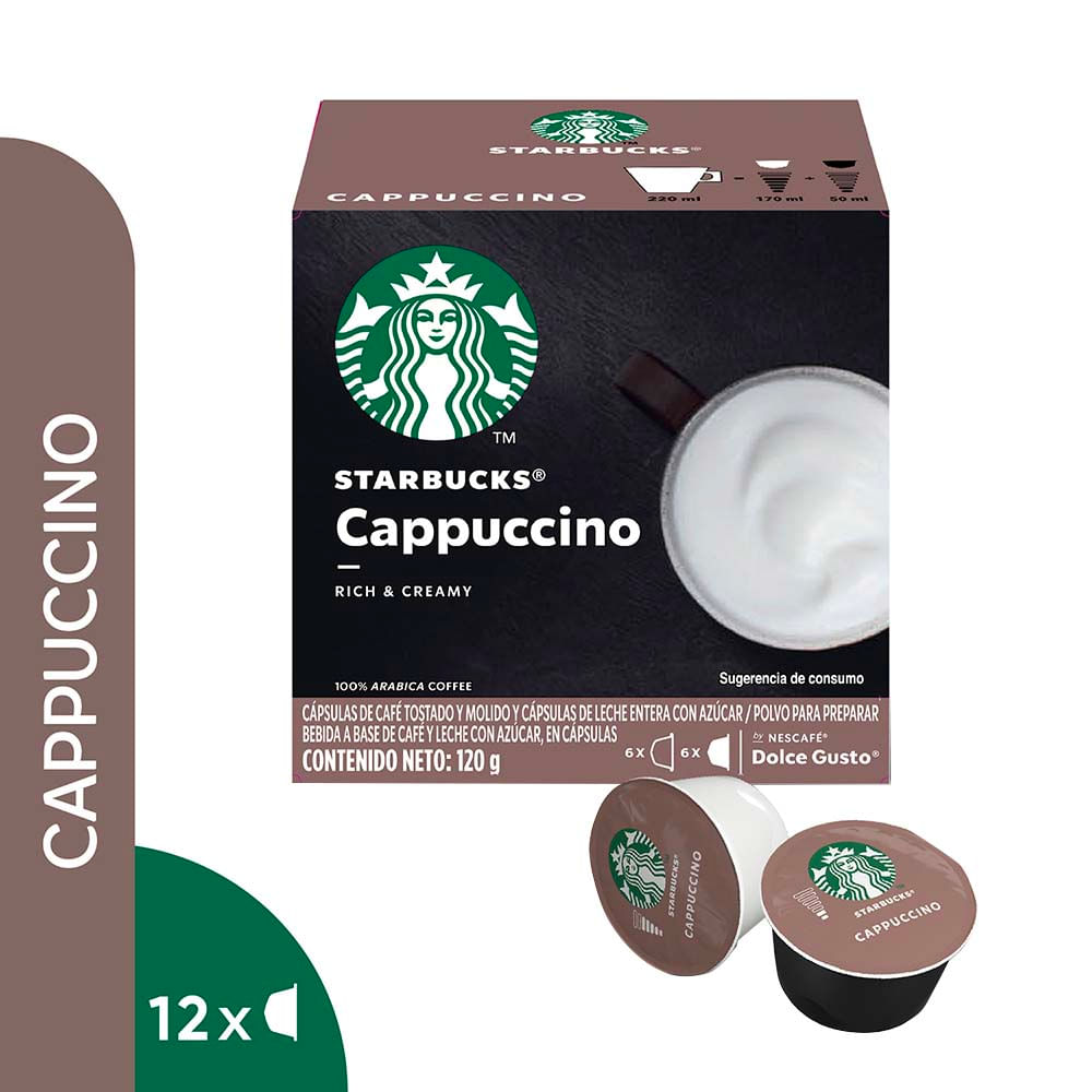 Cápsulas de Café Cappuccino STARBUCKS Caja 12un