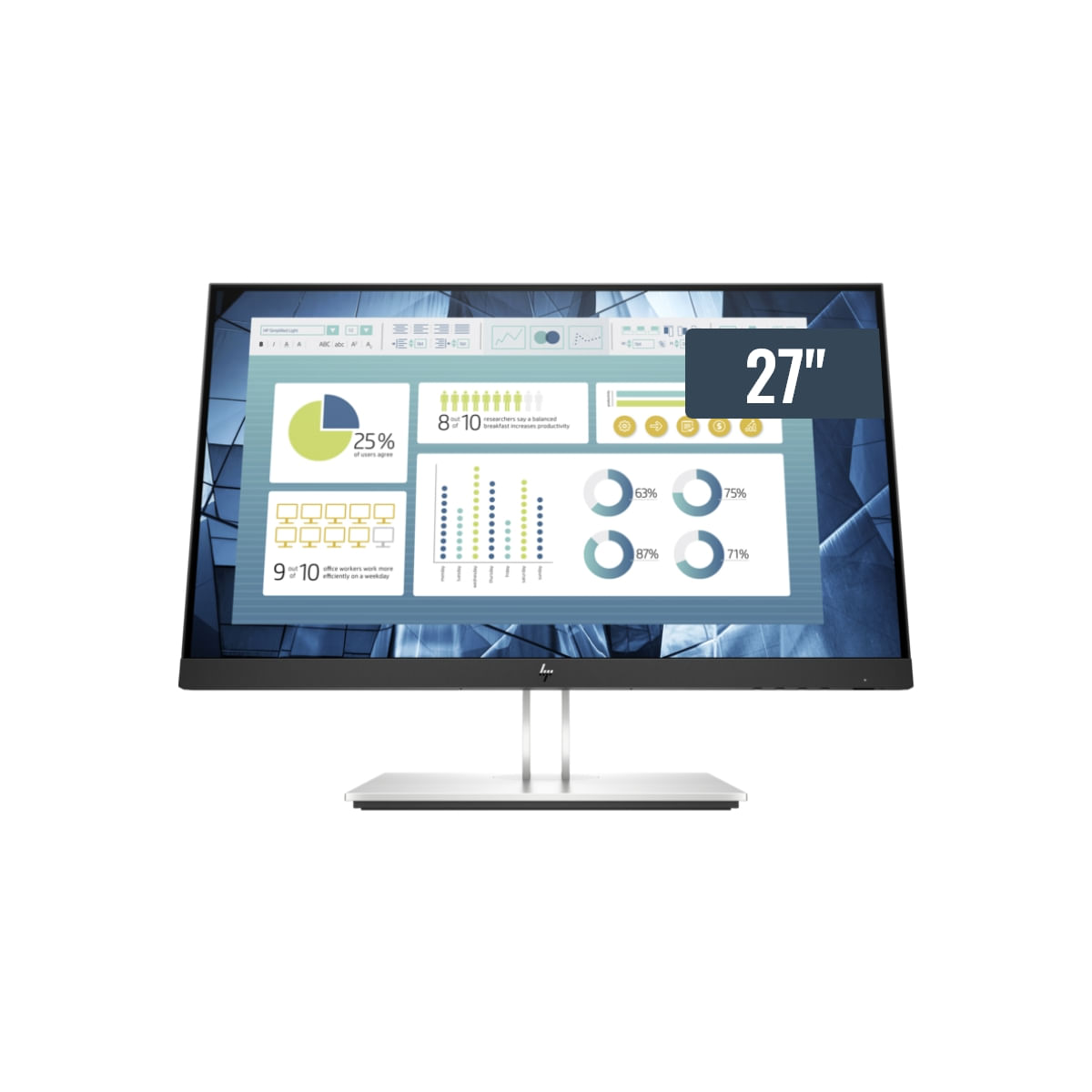 Monitor HP LCD E22 G4 21.5 Full HD IPS 1920 x 1080 HDMI VGA DisplayPort