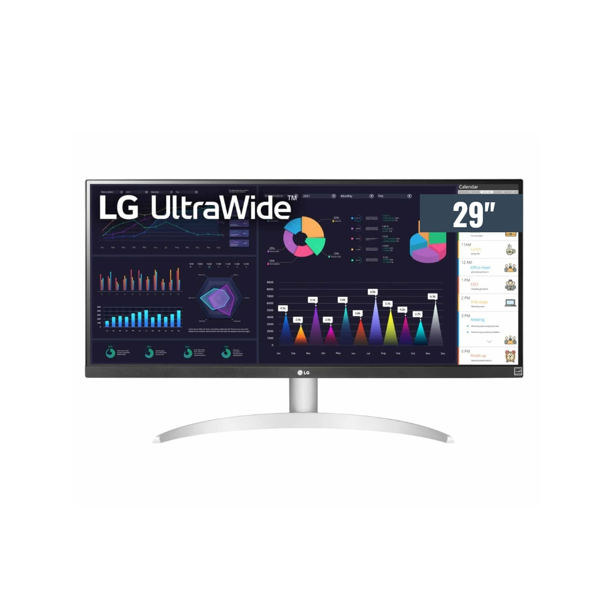 Monitor LG 29 WQ600-W 29 LED Ultrawide 2560x1080 HDMI USB-C 75Hz 1ms Freesync