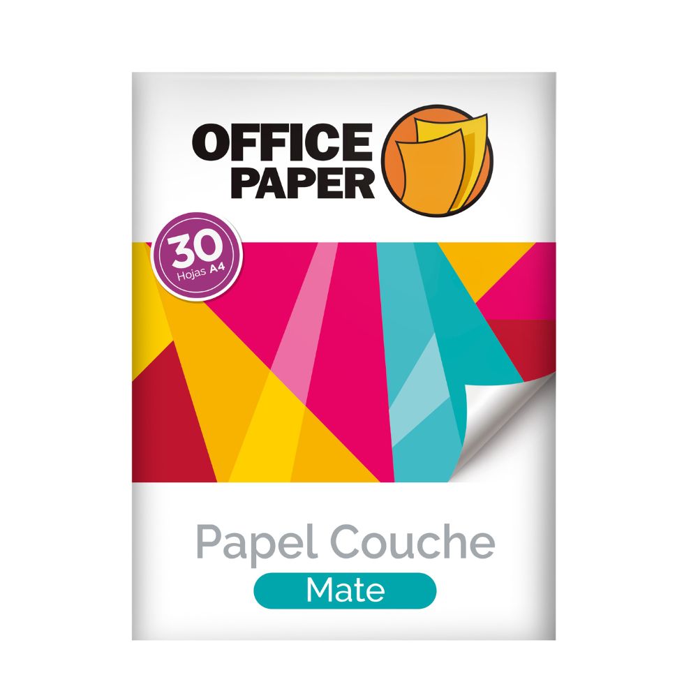Papel Couche Office Paper Mate 150g por 30 Hojas A4