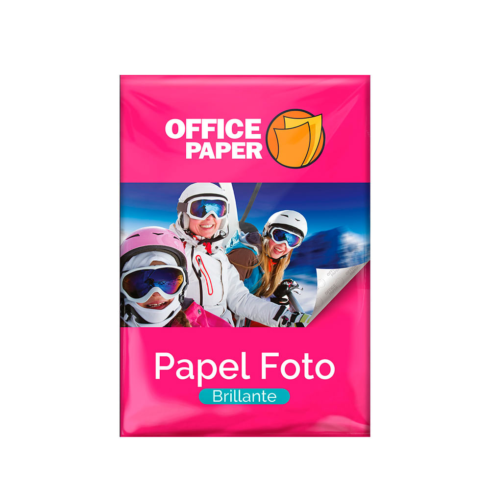 Papel Fotográfico Office Paper Brillante 180g por 20 Hojas A4