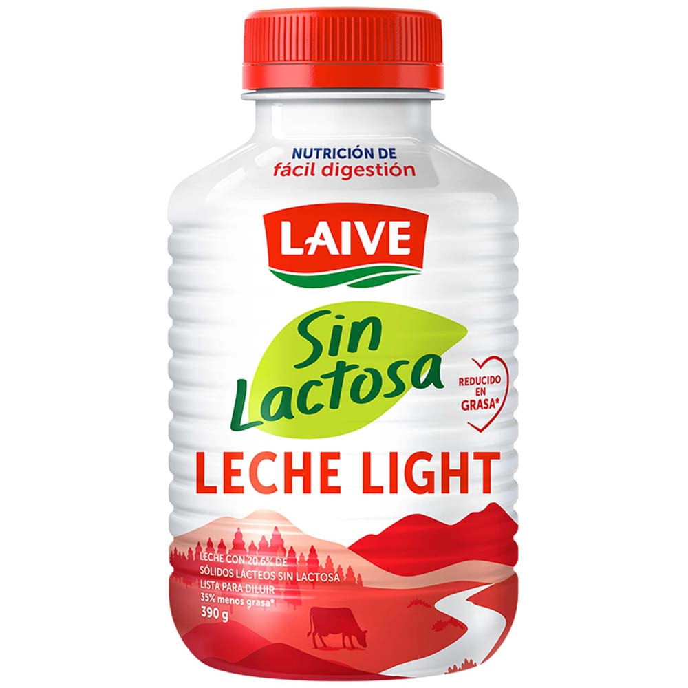 Leche sin Lactosa LAIVE Light Botella 390g