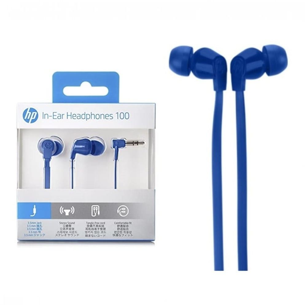 Audífonos HP in-Ear Headphone 100 with Noise Isolation Earbuds - 1KF55AA