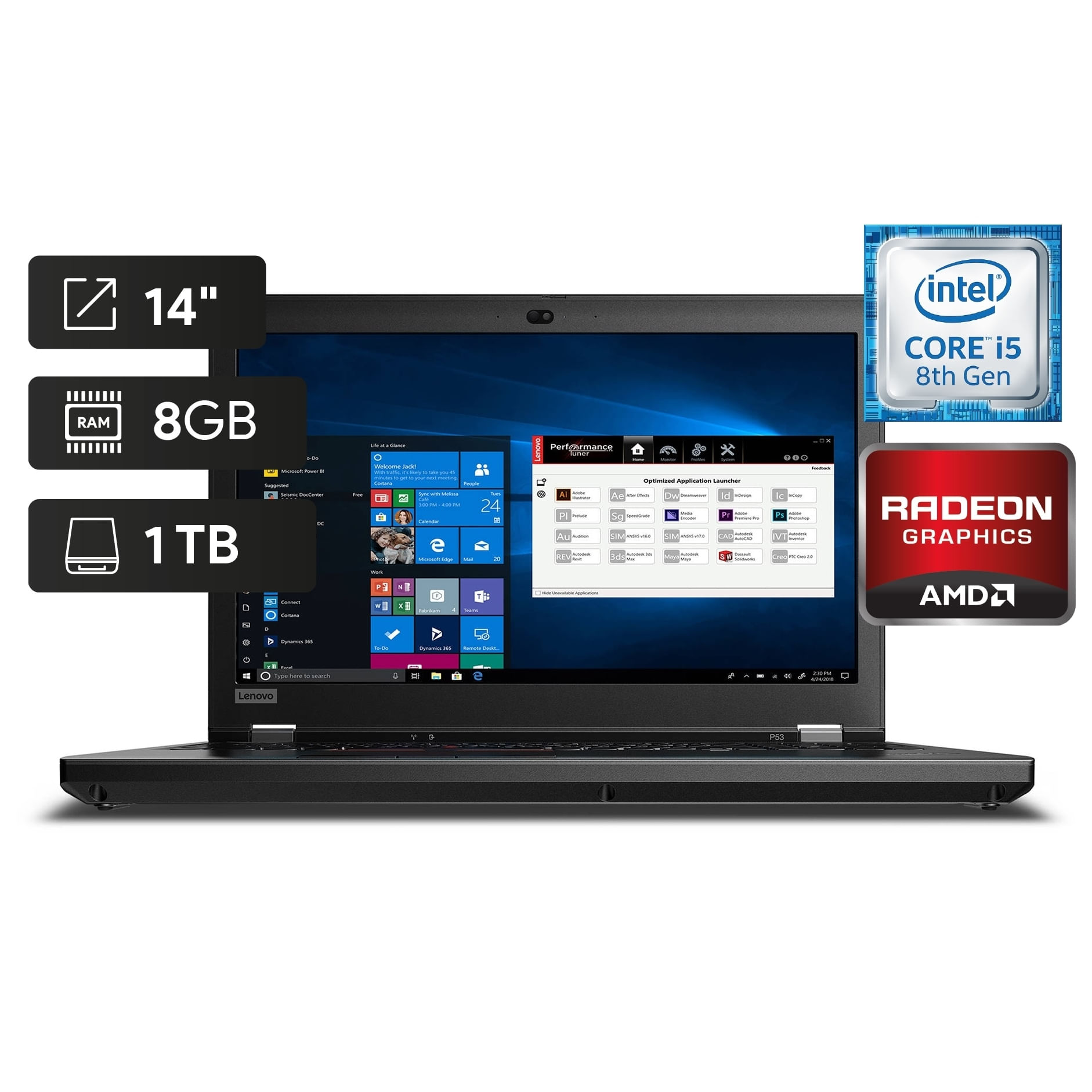 Laptop Lenovo ThinkPad L490 14" Core i5-8265U 8GB 1TB AMD Radeon 535 W10Pro 20Q6S0T000