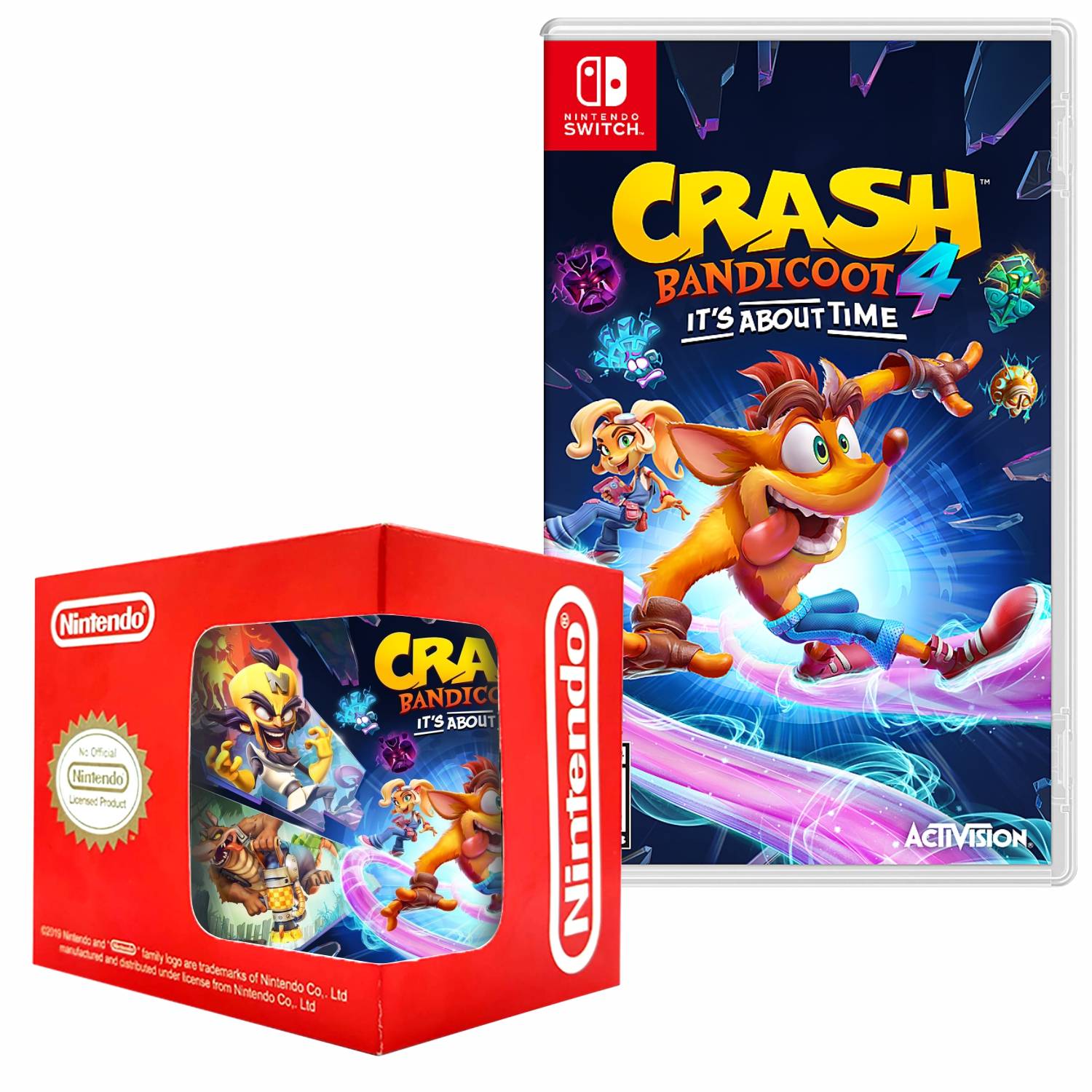 Crash bandicoot 4 it's about time Nintendo Switch + Taza