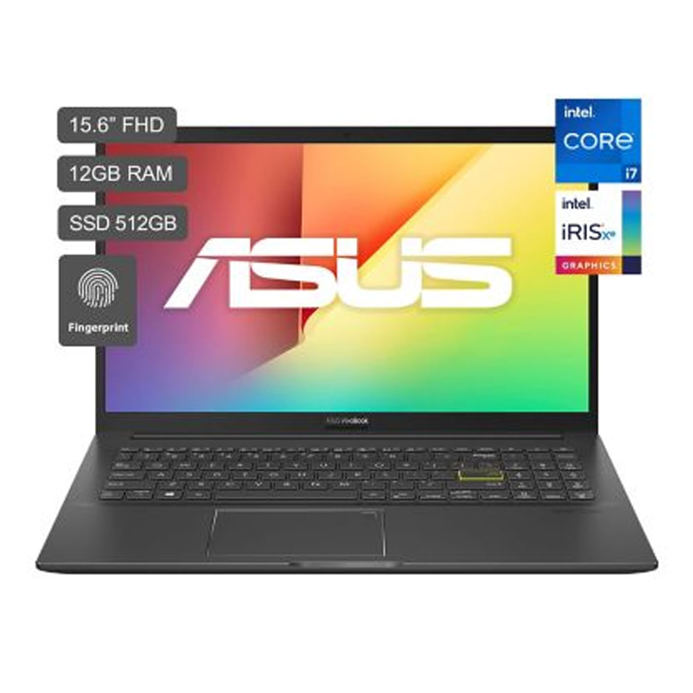 Laptop Asus Vivobook X513EA-BQ221OW 15.6" Intel Core i7-1165G7 12GB 512GB SSD