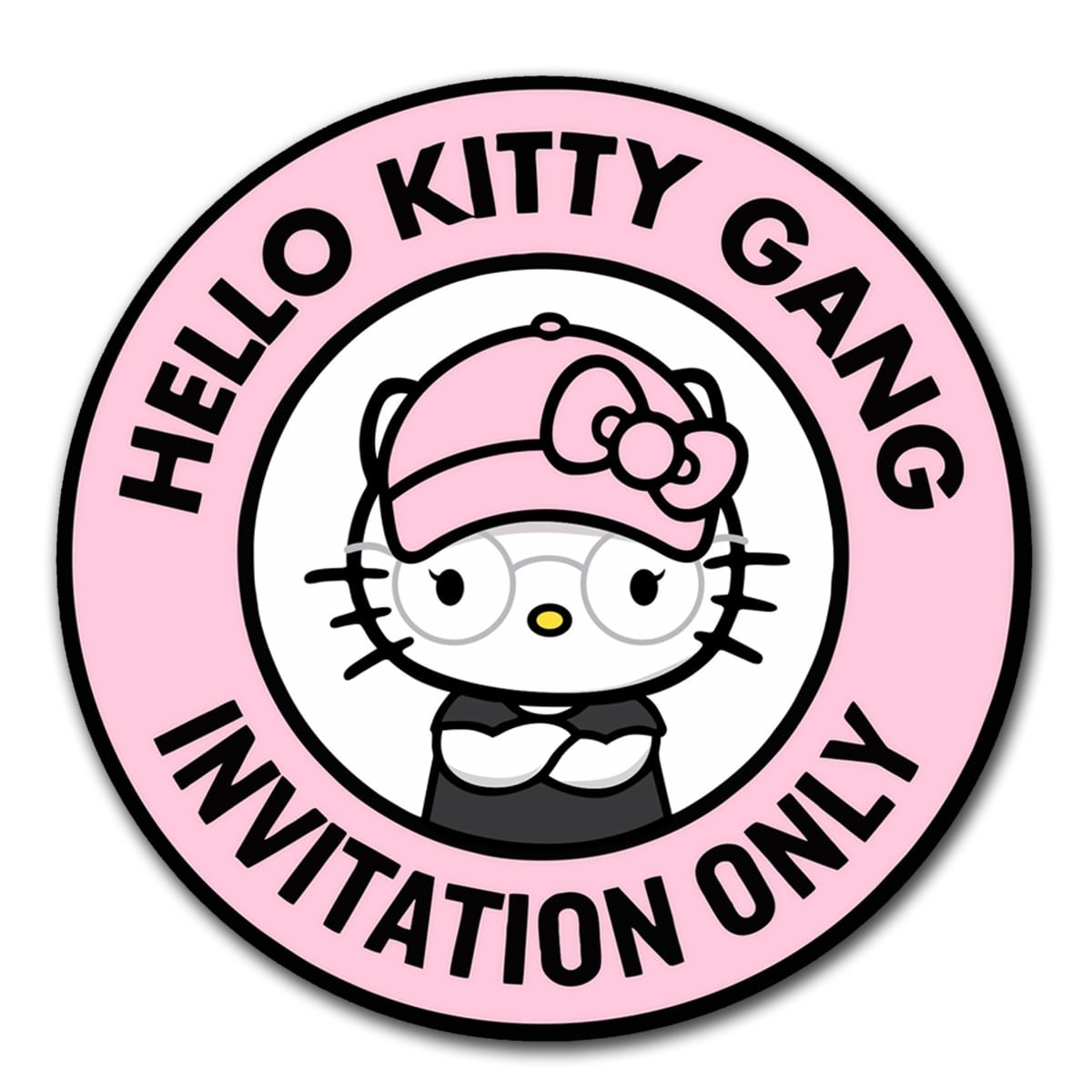 Mouse pad circular Hello Kitty 01