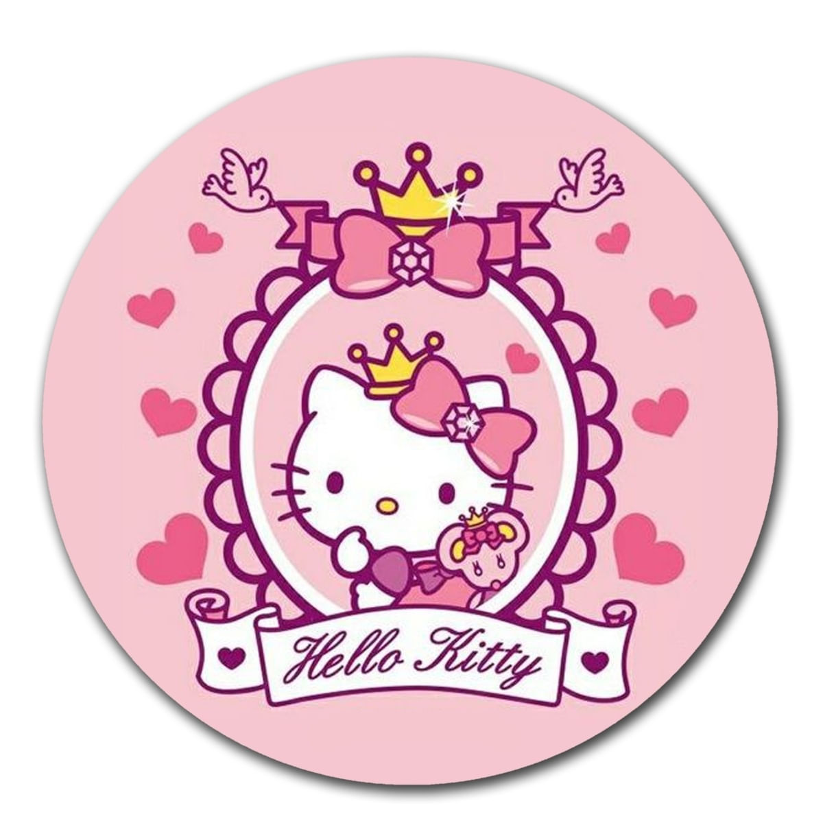 Mouse pad circular Hello Kitty 03